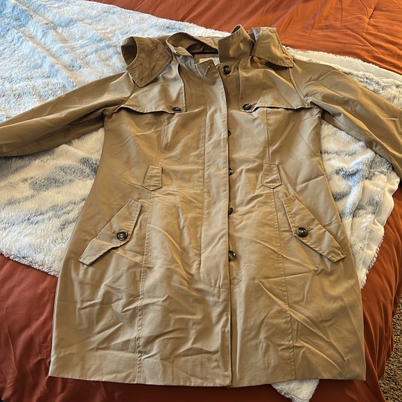 A New Day Tan Trench Coat Size S with zipper - Picture 8 of 8